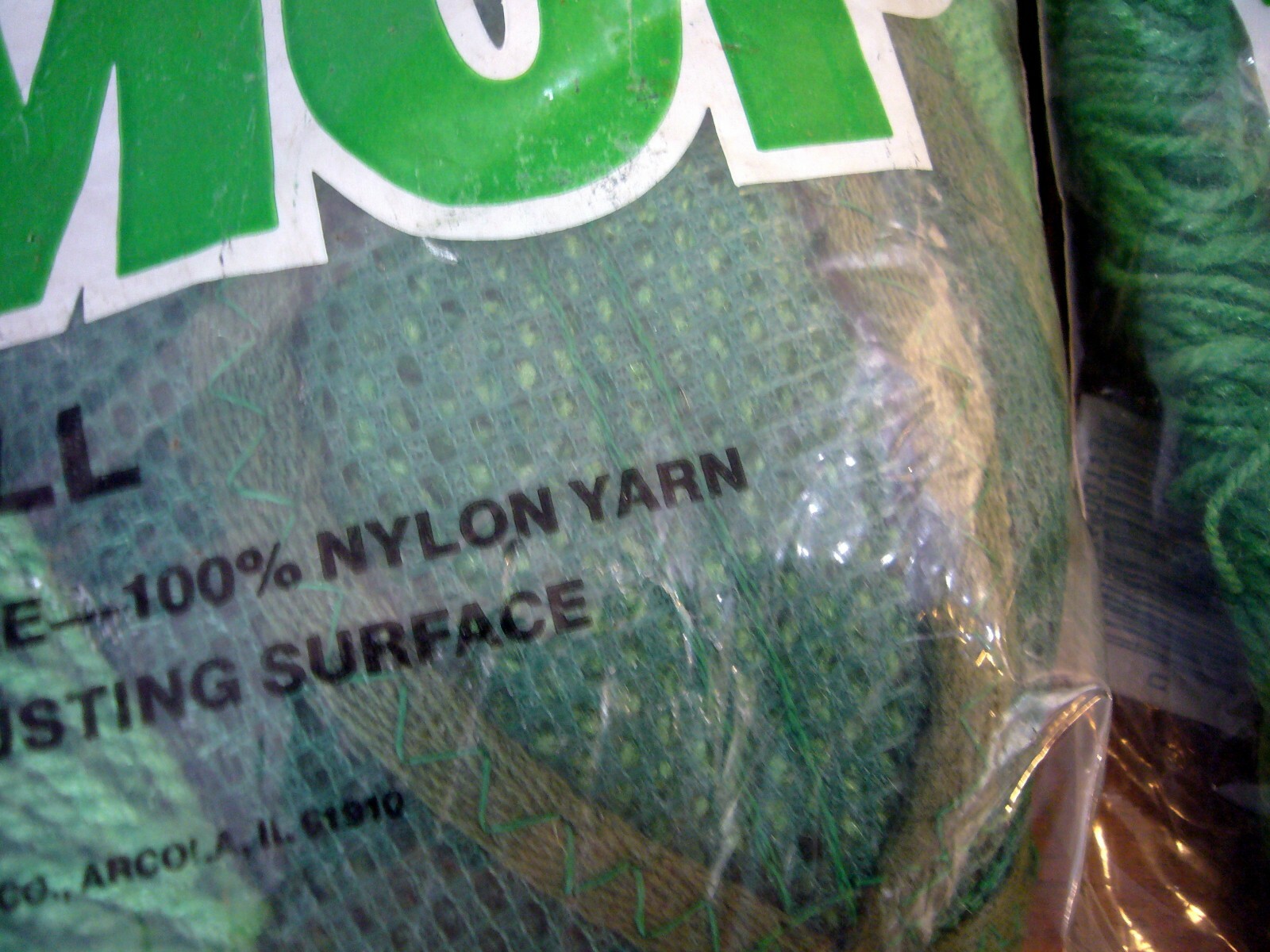 2 Vintage Libman Dust Mop Refill 100% Nylon Yarn 113 Rare Green 