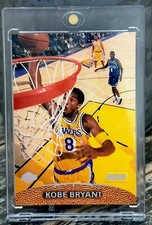 Kobe Bryant Card Rare Topps Chrome Silver Foil RARE AUTHENTIC LAKERS JERSEY #8