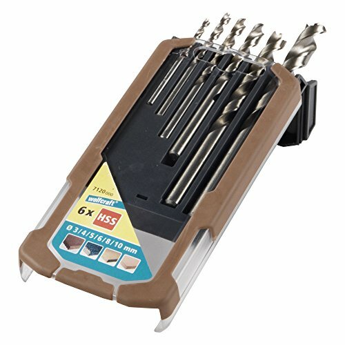 Set Professionale Punte Legno Wolfcraft 7120 | Acciaio HSS