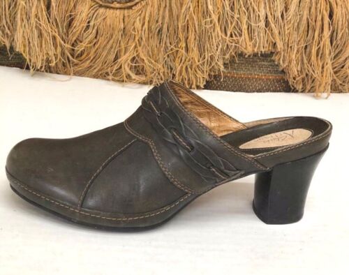 Clark Artisan Damen-Slipper schwarz Leder bestickt Größe 11 M 73747 - Bild 2 von 8