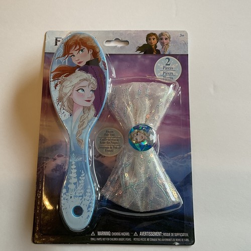 Disney Frozen II 2-Piece Hair Set with Brush and Silver Hair Bow - Picture 2 of 3