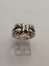 6.7g TWISTED KNOT DESIGN STERLING SILVER STAMPED SIZE 6 FINE JEWELRY RING