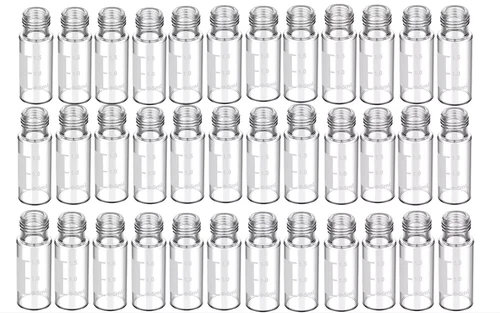 500 2ml Auto-Sampler Vials 9-425 Clear Glass Screw Top Writing Area No Caps