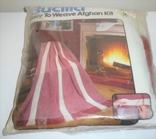 Vintage Bucilla  CHANTILLY  Afghan Kit To Weave