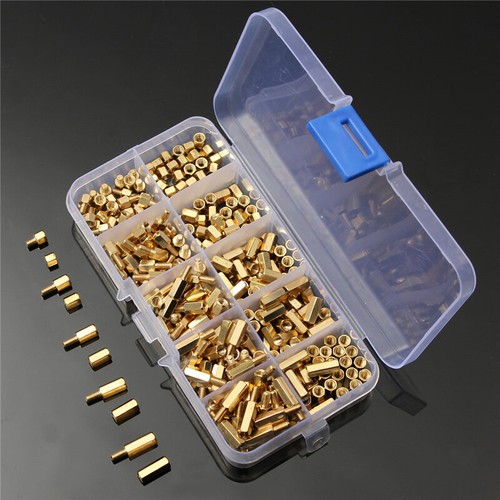 300Pcs M3 Male Female Brass Standoff Spacer PCB Board Hex Screws Nut Assortment - Picture 3 of 7