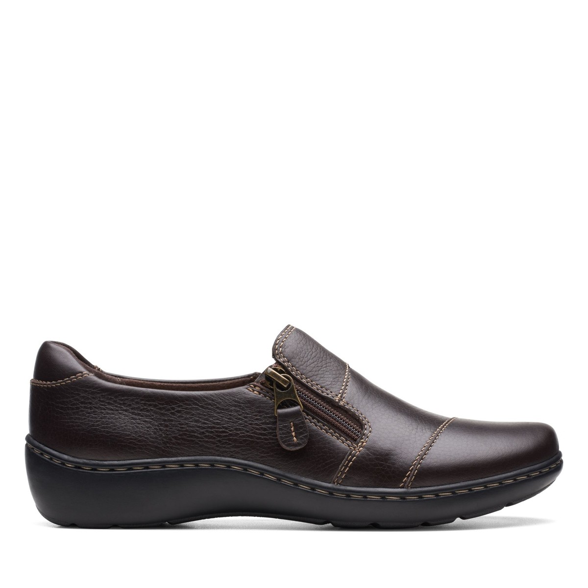 Clarks Women's Cora Shay Slip-on Moc-toe Loafer Flats Women's Shoes In