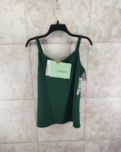 Camisole Green No Boundaries Ribbed Stretch Tank Top Cami Undershirt Sz XL 15-17 - Picture 8 of 8