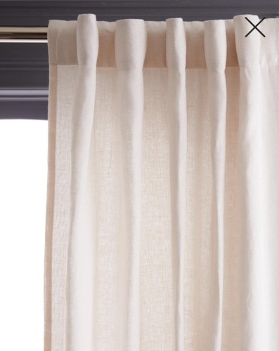 NWT! Quince Tex. Linen Sand Filtering Curtains Set Of 2 Panels! 48"x 96" (B108) - Picture 2 of 12