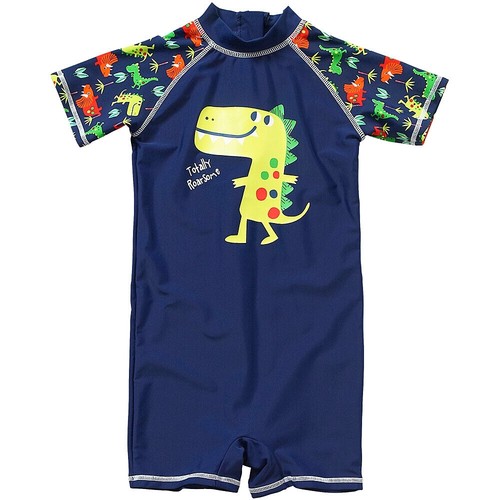 Boys Girls Kids Sunsafe Suits UV UPF50+ One Piece Swimwear Printed UK Seller - Picture 20 of 40