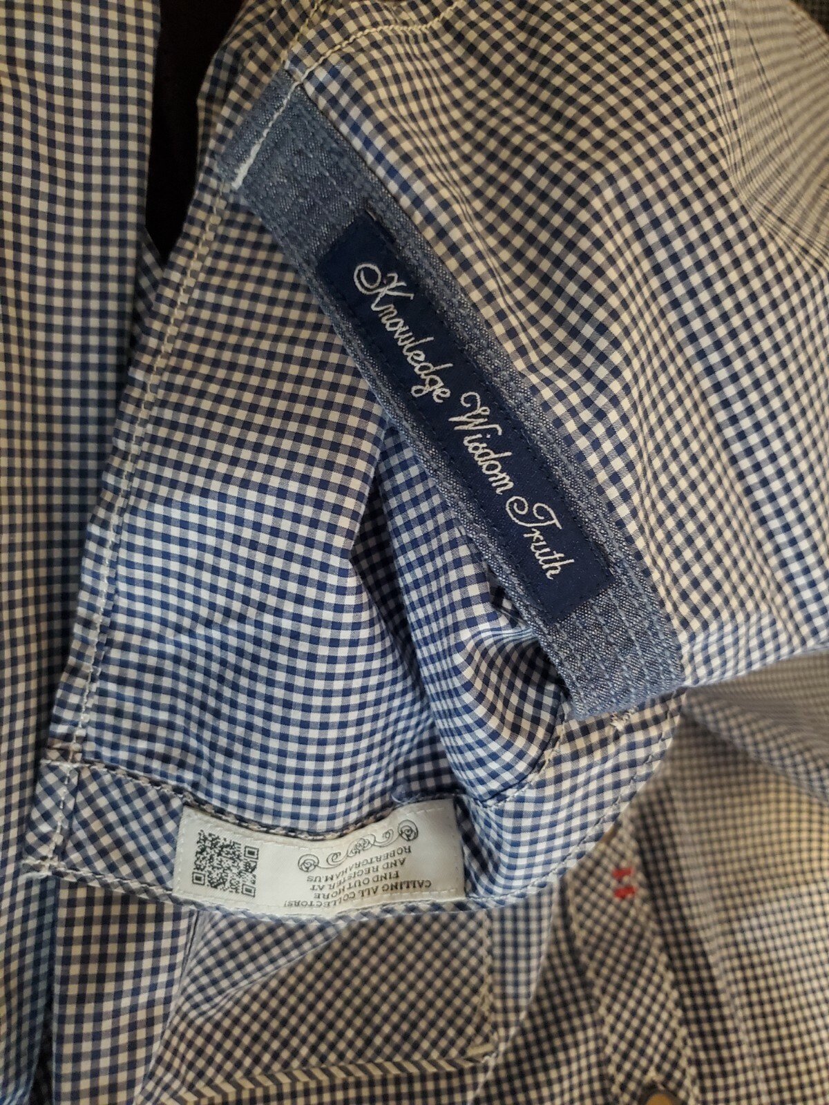 Robert Graham  Blue checkered pattern Button Down… - image 4