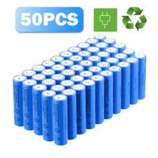 50PCS 3.7V Lithium ion battery 3000mAh Batteries Multipurpose for Flashlight