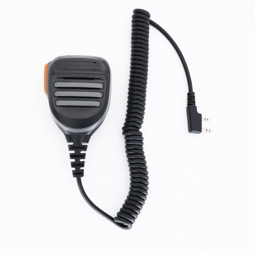 K Type 2 Pin PTT Remote Mic ABS Handheld Speaker Microphone For Baofeng/Kenwood - Zdjęcie 4 z 5