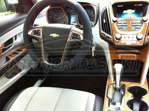 Details About Chevrolet Chevy Equinox Ls Lt Ltz Interior Burl Wood Dash Trim Kit Set 2016 2017