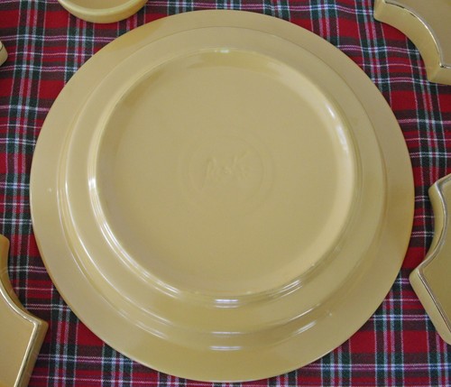 Vintage Fiesta YELLOW & GOLD RELISH TRAY w/ Inserts ~ RARE ~ - Imagen 12 de 22