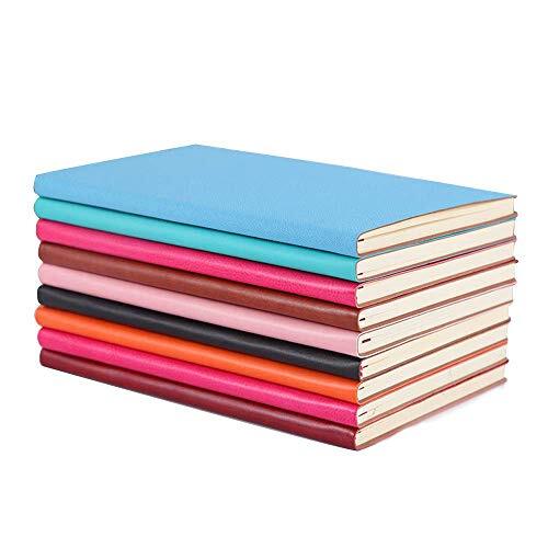 A5 Size Writing Journal Notebook Pu Leather Colorful Journals Daily Notepad Diar - Picture 5 of 7