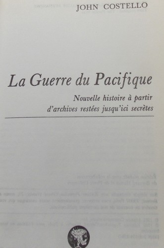 LA GUERRE DU PACIFIQUE DE JOHN COSTELLO TOME 1 - Picture 3 of 3