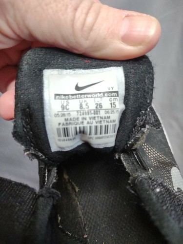 Nike Children's Flex 2015 Run Size 9C Black 724991-001 - Picture 9 of 9