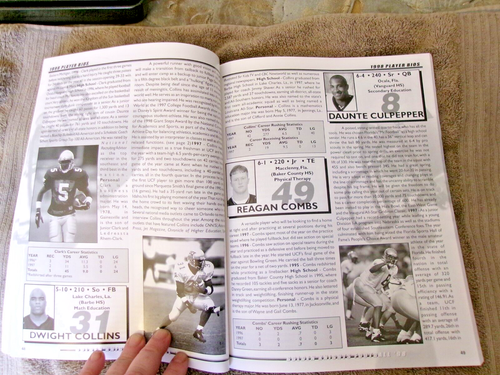 1998 UCF FOOTBALL MEDIA GUIDE Annuario DAUNTE CULPEPPER CENTRAL FLORIDA Programma - Foto 7 di 24