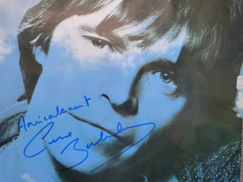 Autographe Dédicace ORIGINAL du Chanteur PIERRE BACHELE sur Pochette LP 33T 1982 - Foto 2 di 3