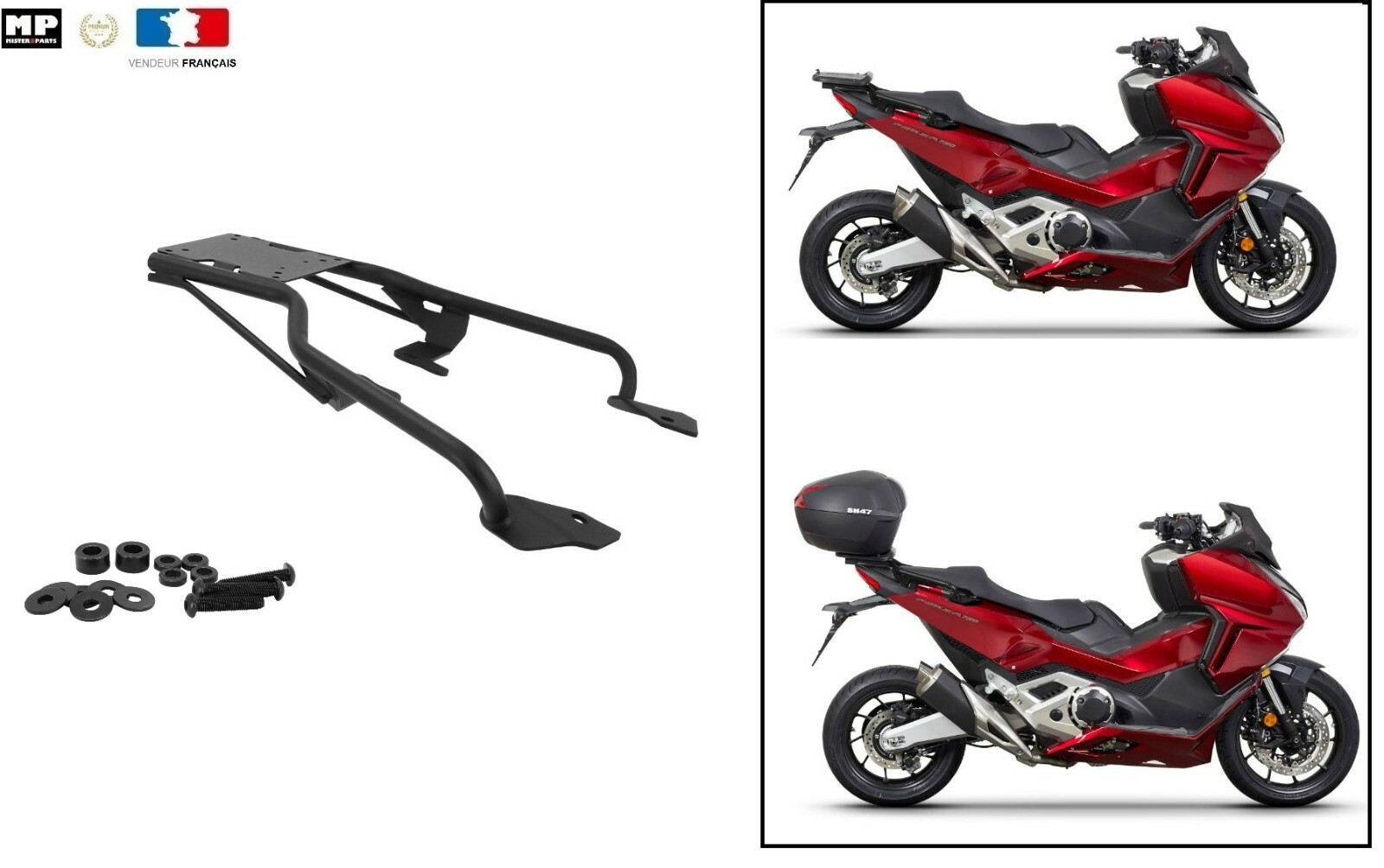Support SHAD H0FZ71ST pour fixer un grand top case sur Forza 750