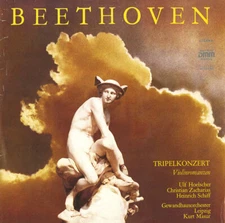 BEETHOVEN Triple Concerto, 2 Romances HOELSCHER ZACHARIAS SCHIFF MASUR Eterna LP