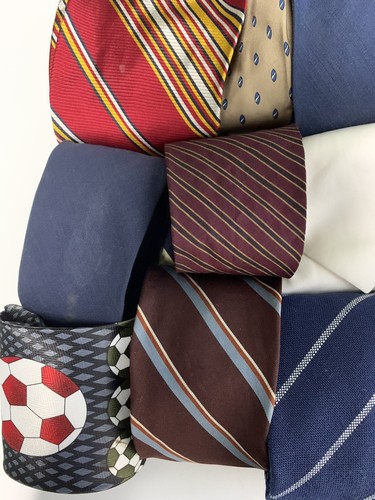 Vintage 1960s-1990s Tie Lot of 37 Craft Quilting Neckties Ties Some Designer - Picture 5 of 12
