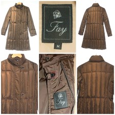 Fay Padded Goose Down Coat W Embossed Hardware - Medium - Good Order