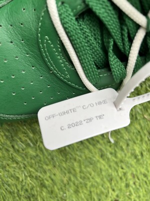 Size 9.5 - Nike Air Force 1 Mid SP Leather x Off-White Pine Green