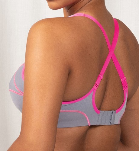 Triaction Underwire Performance Sports Bra - Grey, Sizes 10C-20F, Triumph - Picture 4 of 5