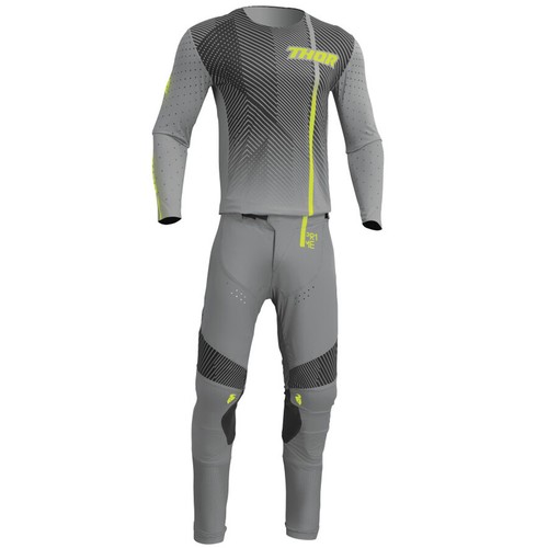 THOR PRIME MOTOCROSS MX KIT PANTS JERSEY - TECH GREY / BLACK - Picture 2 of 8