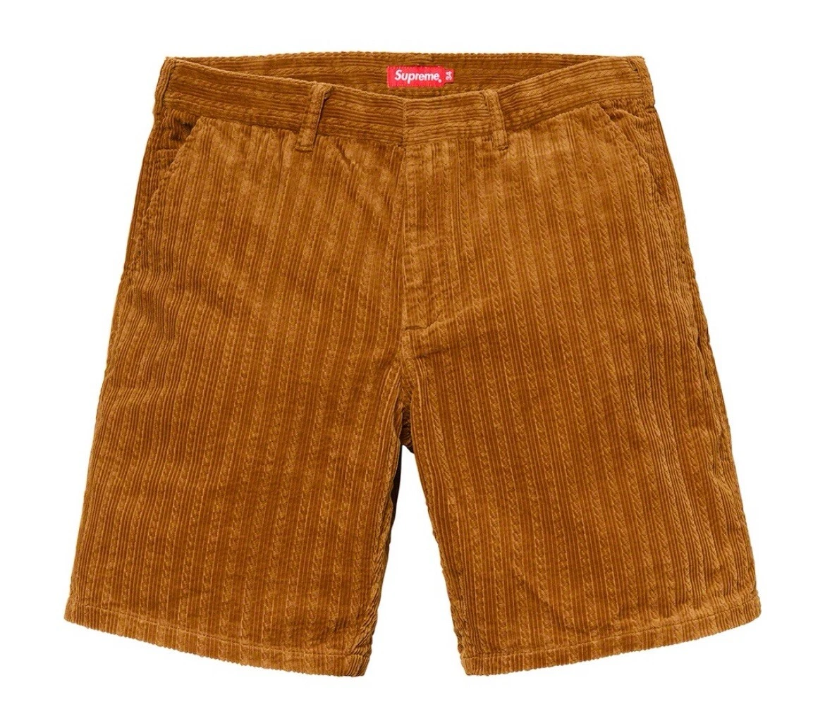 Court Supreme velours côtelé homme corde travail taille 32 marron