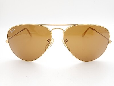 Vintage B&L Ray Ban Bausch & Lomb B15 Brown Gold Plated Aviator