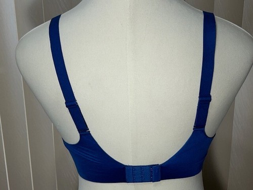Bali T Shirt Bra L Wireless Convertible V Neck Comfort Revolution Blue DF3460 - Picture 2 of 12