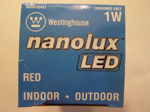 NUEVO Westinghouse Nanolux Bombilla LED Roja 03451 Interior Exterior Más Listado - Imagen 3 de 4