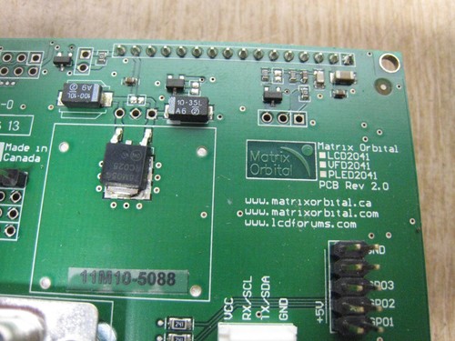 MATRIX ORBITAL LCD2041 VFD2041 PLED2041 1046 13 ENIGMA-0 DISPLAY BOARD - Picture 4 of 4