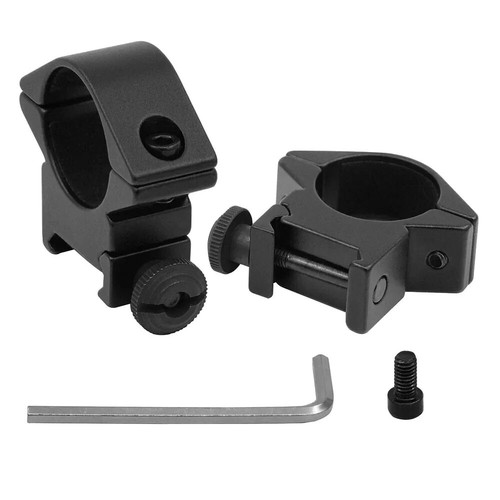 1 Inch Low Profile 25.4mm Scope Ring Mount for 20mm Picatinny Rail/11mm Dovetail - Picture 9 of 13