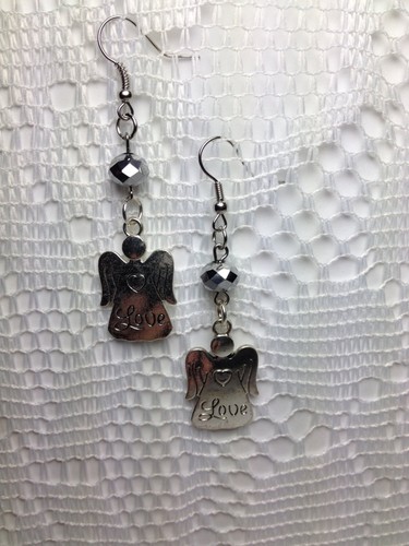 Handmade French Hook Earrings Jewelry Angel of LOVE Earrings tblpr318 - Picture 7 of 8