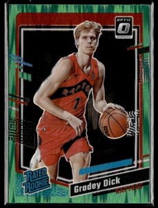 2023-24 Donruss Optic Green Shock Rated Rookie Gradey Dick Toronto Raptors #212