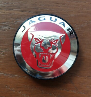 JAGUAR RED GROWLER CENTER WHEEL CAP. 1X. Genuine. New. | eBay