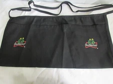 Budweiser Frogs Half Bib Waist Apron 3 Pocket Black Carolina MFG USA