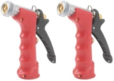 Commercial Threaded Front Insulated Hot or Cold Water Pistol Nozzle - Pack of 2