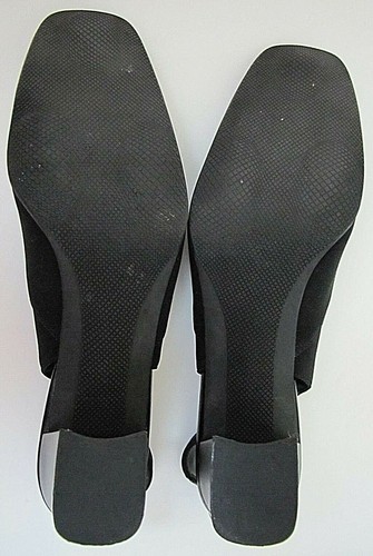 Naturalizer 8,5 S 8,5 schwarz eckige Zehenpartie Slingback schmal AAA mittelhoher Absatz 2,5" Pump - Bild 5 von 6