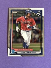 2024 Bowman Chrome Sabin Ceballos #BCP-130 Atlanta Braves (Q)