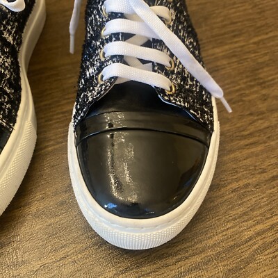 Lanvin Low Top Sneaker Women 38 Black And White Tweed | eBay Lanvin Low Top Sneaker Women 38 Black And White Tweed | eBay