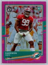 2020 panini donruss optic football raekwon davis pink prizm rc #134