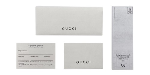 Gucci GG1082O Eyeglasses Women Havana Square 50mm New & Authentic - Picture 4 of 5