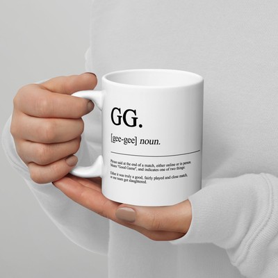 GG Definition Mug - Good Game Gaming Quote Mug