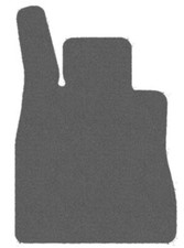 Velour Graphit Fußmatten, FAHRER Teppich für Mercedes Maybach S-Klasse Z223 2021