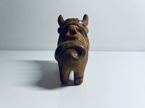 Vintage Bull Figurine Peruvian Terra Cotta Torito De Pucara Peru Miniature - Picture 4 of 7