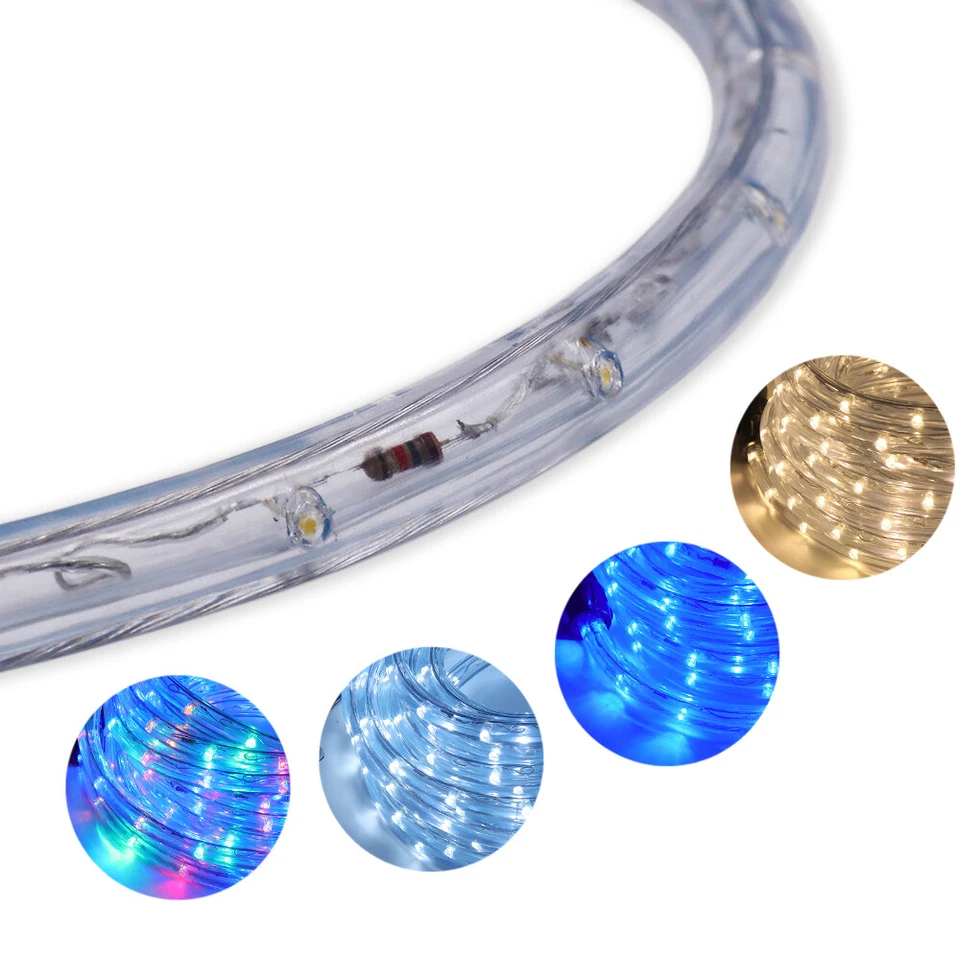 LED Flessibile Impermeabile Tubo Luminoso Esterna Interna Per Natale, Matrimonio - Immagine 4 di 4